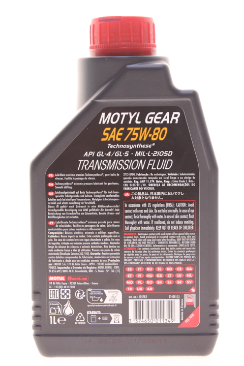Transmission oil Motul MotylGear 75W-80, 1L Motul 105782