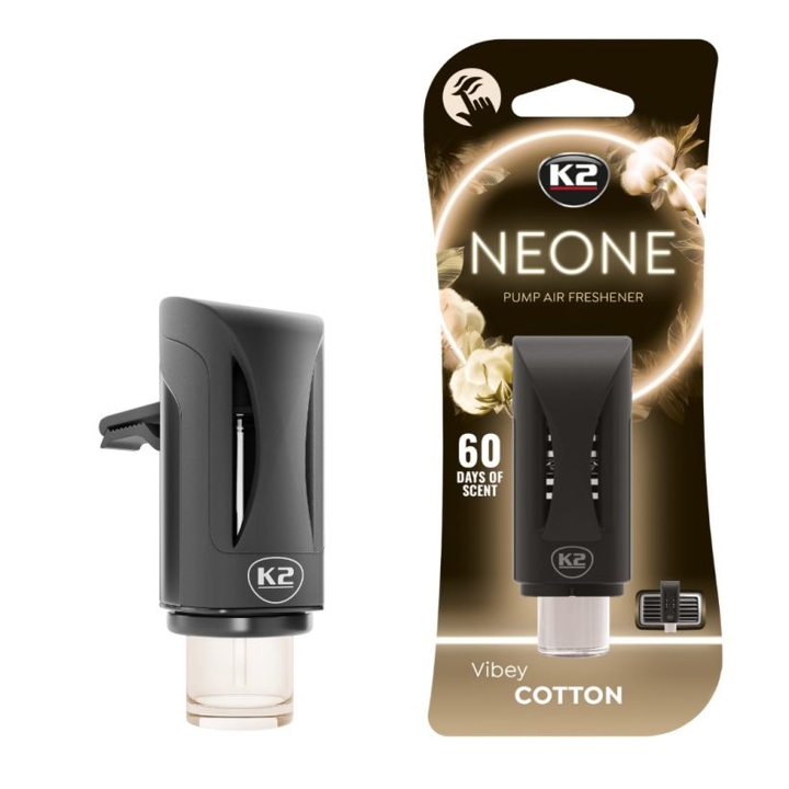 V373 K2 K2 Neone Cotton Car Air Freshener, 70 g