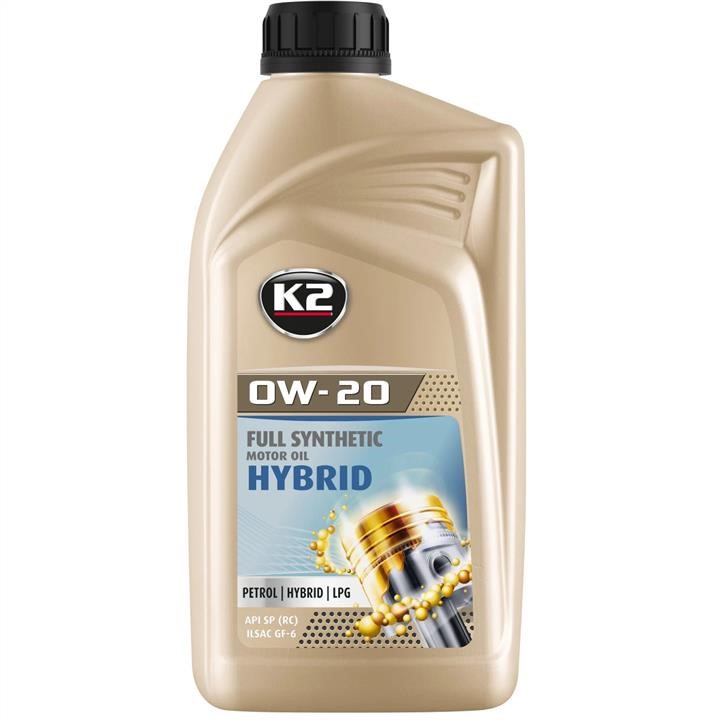 O0521E K2 Engine oil K2 FULL SYNTHETIC OIL HYBRID 0W-20, 1L