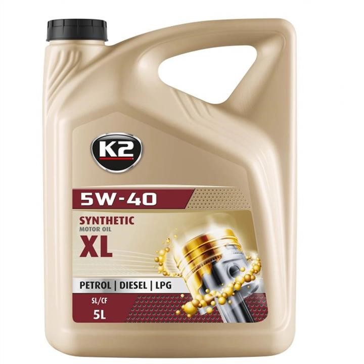 O1105E K2 Engine oil K2 SYNTHETIC OIL XL 5W-40 SL/CF, 5L