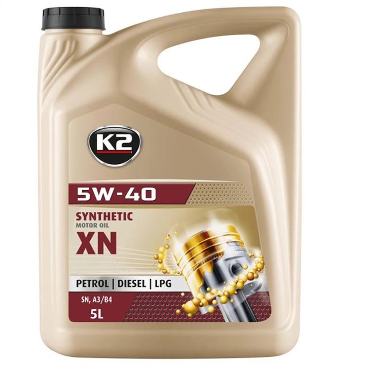 O1135E K2 Engine oil K2 SYNTHETIC PREMIUM XN 5W-40 SN/CF, 5L