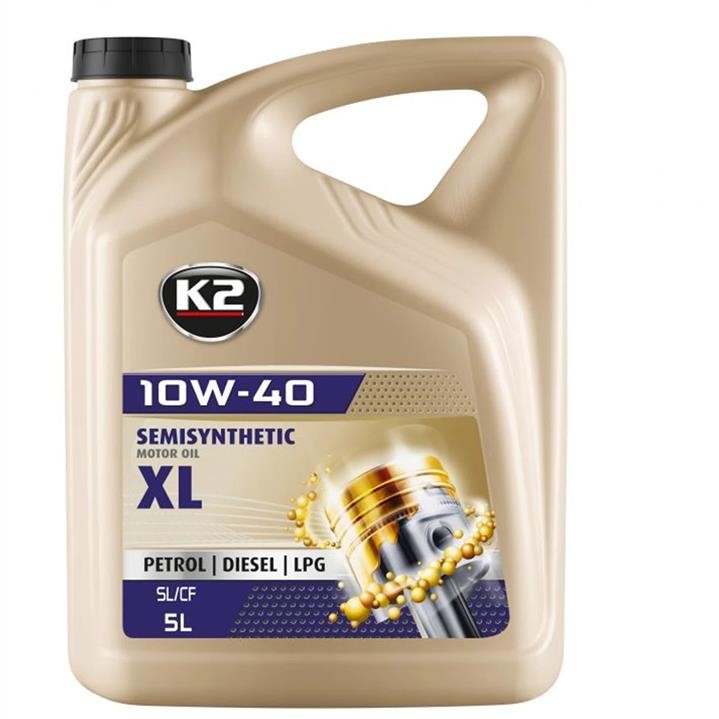 O2045E K2 Engine oil K2 SEMISYNTHETIC OIL XL 10W-40 SL/CF, 5L