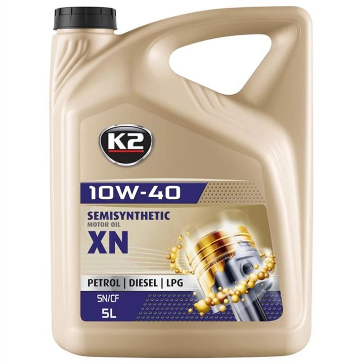 O2075E K2 Engine oil K2 SEMISYNTHETIC OIL XN 10W-40, 5L