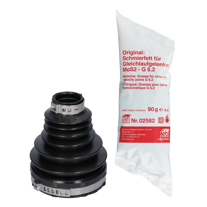 CV joint boot Opel Combo: 181599 febi Bellow set, drive shaft