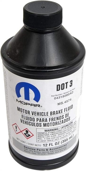 04318080AD Chrysler/Mopar DOT 3 Brake Fluid, 355 ml