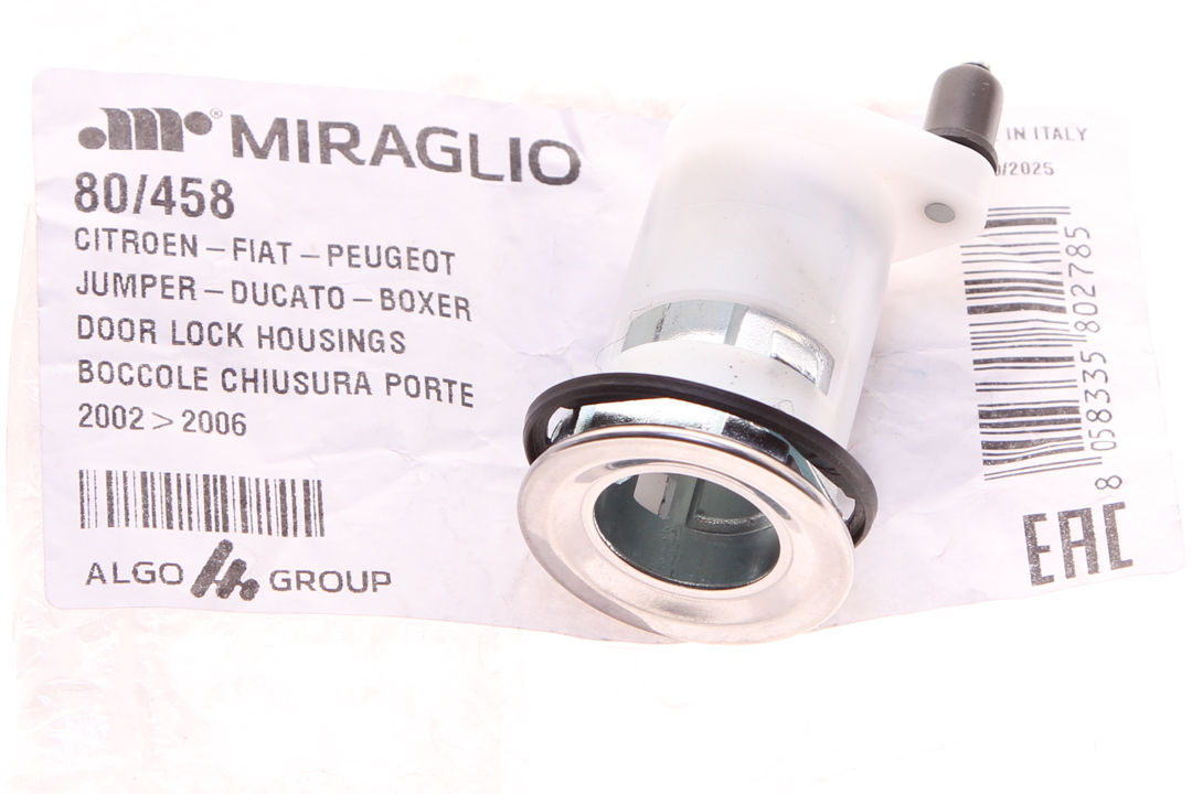 Ignition lock Fiat Ducato: 80458 Miraglio Ignition cylinder