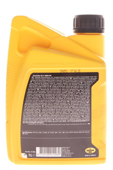 Transmission oil Kroon oil Gearlube GL-5 80W-90, 1L Kroon oil 01206