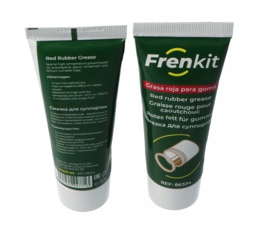 86334 Frenkit Frenkit Red Rubber Caliper Grease, 50g