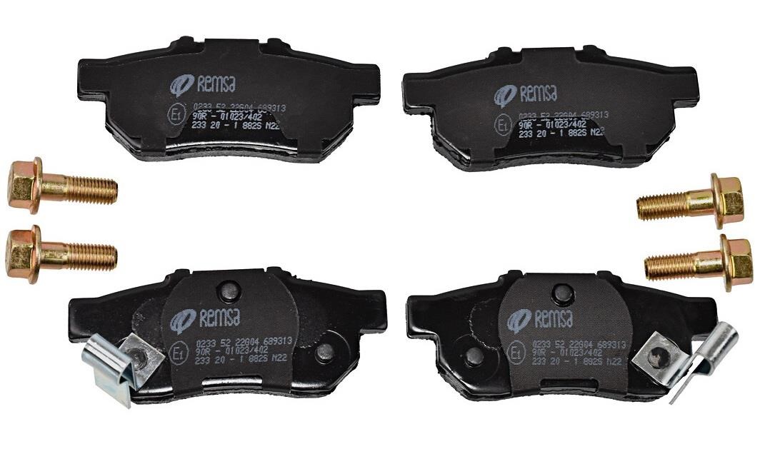 Brake pad kit Honda Jazz: 023352 Remsa Rear brake pad set