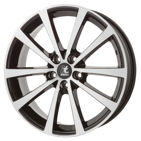 Wheels and rims Smart Forfour: ITW5722112 itWheels Light Alloy Wheel itWheels 7,5x18 5x112 ET35 DIA66,5 Gloss black polished