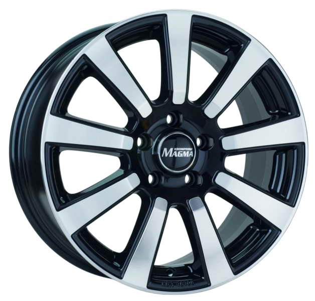 IN60535498B2 Magma Light Alloy Wheel Magma 6x15 4x98 ET35 DIA63,4 Black lava polished