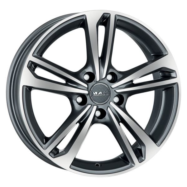 F6050EBQM38PE2X MAK Light Alloy Wheel MAK Wheels EMBLEMA 6x15 5x100 ET38 DIA57,1 GUN MET MIRROR FACE
