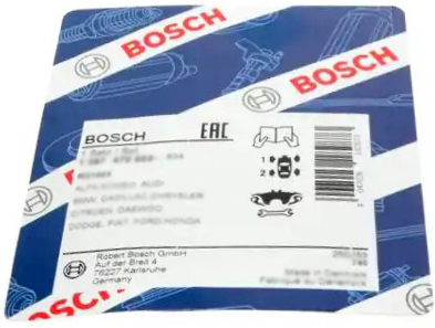 Brake pad fitting accessory Chevrolet Spark: 1987475438 Bosch Accessory Kit, brake shoes