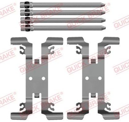 Brake pad accessory kit Audi Q5: 1090206 Quick brake Accessory Kit, disc brake pad