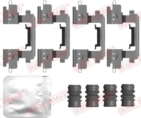 Brake pad fitting accessory Nissan Qashqai: 1090210 Quick brake Accessory Kit, disc brake pad