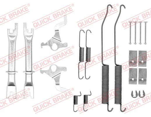 Rear brake pad fitting kit Renault Alaskan: 1050036S Quick brake Accessory Kit, brake shoes