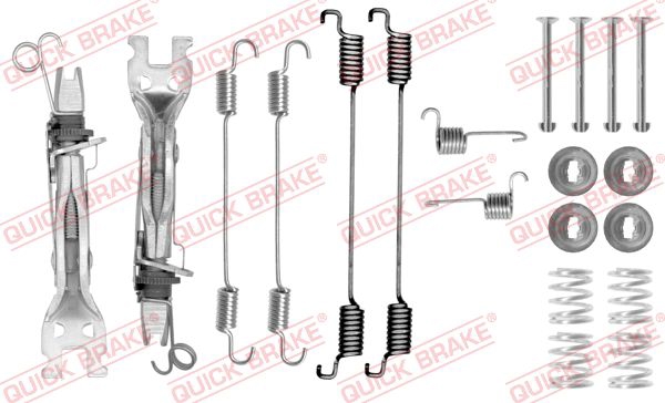 Brake pad accessory kit Renault Duster: 1050750S Quick brake Accessory Kit, brake shoes