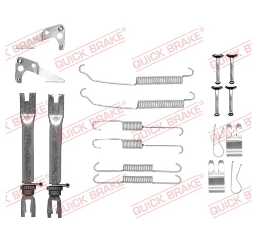 Brake pad fitting accessory Ford Fiesta: 1050882S Quick brake Accessory Kit, brake shoes