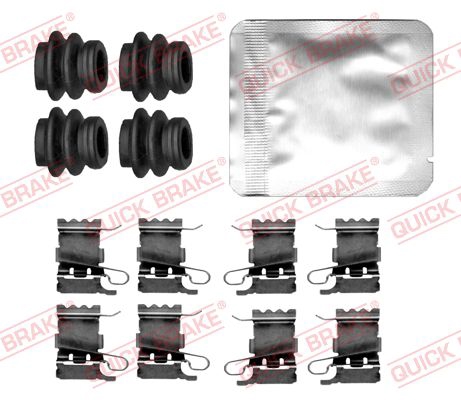 Rear brake pad fitting kit Mitsubishi: 1090192 Quick brake Accessory Kit, disc brake pad