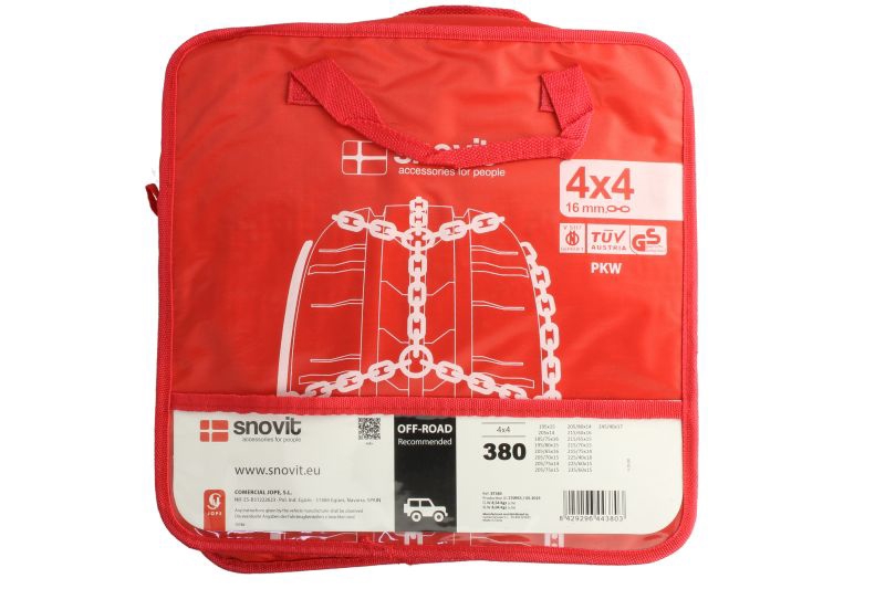 Snow chains (Class N), 2 pc Jope 4X4/380