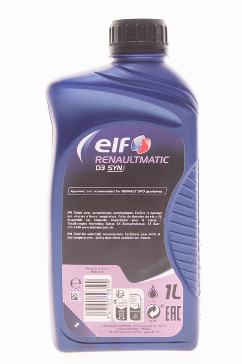 Transmission oil Elf Renaultmatic D3 SYN, 1L Elf 194754