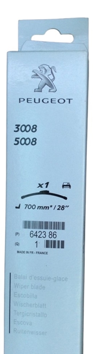 Window wipers Peugeot 3008: 642386 Citroen/Peugeot Wiper blade 700 mm (28")