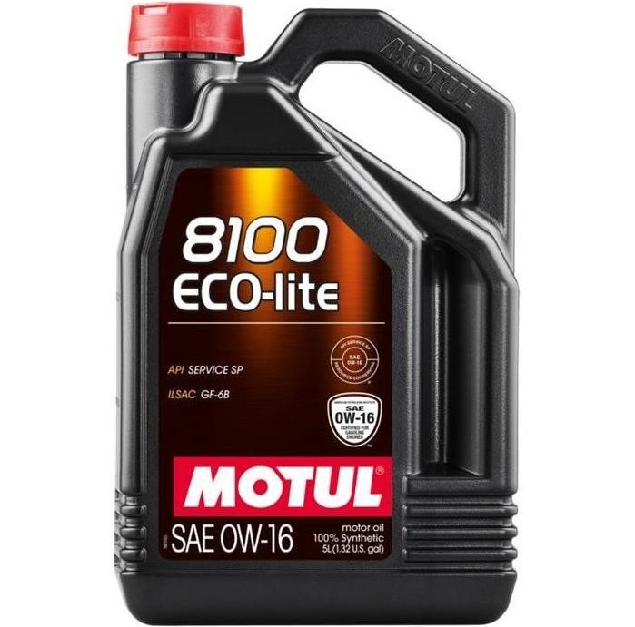 0W168100ECOLITE5L Motul Engine oil Motul 8100 Eco-Lite 0W-16, 5L