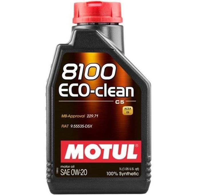0W208100ECOCLEAN1L Motul Engine oil Motul 8100 Eco-Clean 0W-20, 1L