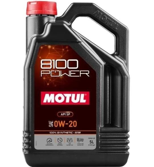 0W208100POWER5L Motul Engine oil Motul 8100 POWER 0W-20, 5L