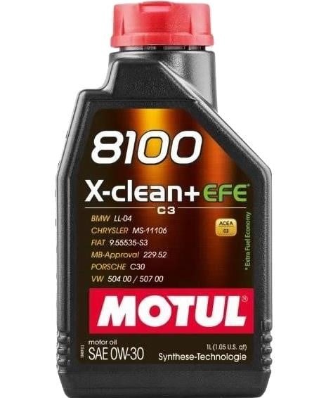 Car engine oil Iveco Daily: 0W308100XCLEANPLUSEFE1L Motul Engine oil Motul 8100 X-CLEAN+ EFE 0W-30, 1L