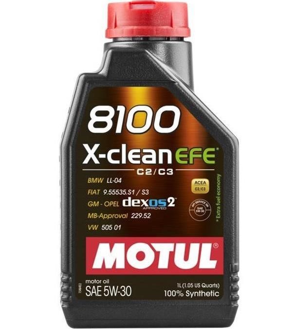 5W308100XCLEANEFE1L Motul Engine oil Motul 8100 X-CLEAN EFE 5W-30, 1L