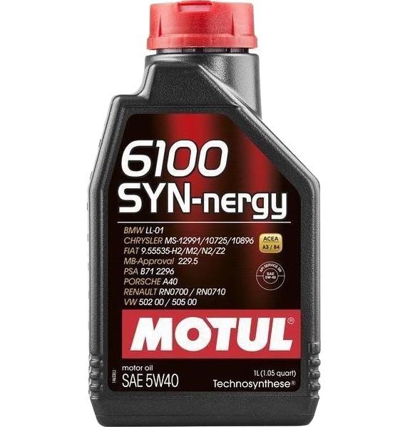 5W406100SYNNERGY1L Motul Engine oil Motul 6100 SYN-NERGY 5W-40, 1L