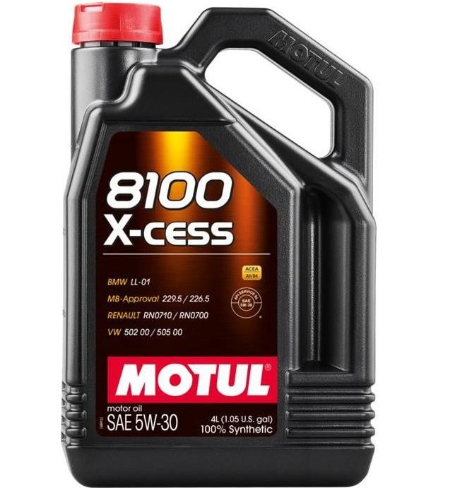 5W308100XCESS4L Motul Engine oil Motul 8100 X-Cess 5W-30, 4L