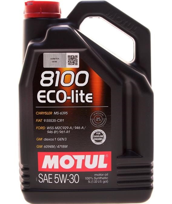 Engine oil Motul 8100 ECO-LITE 5W-30, 5L Motul 5W308100ECOLITE5L