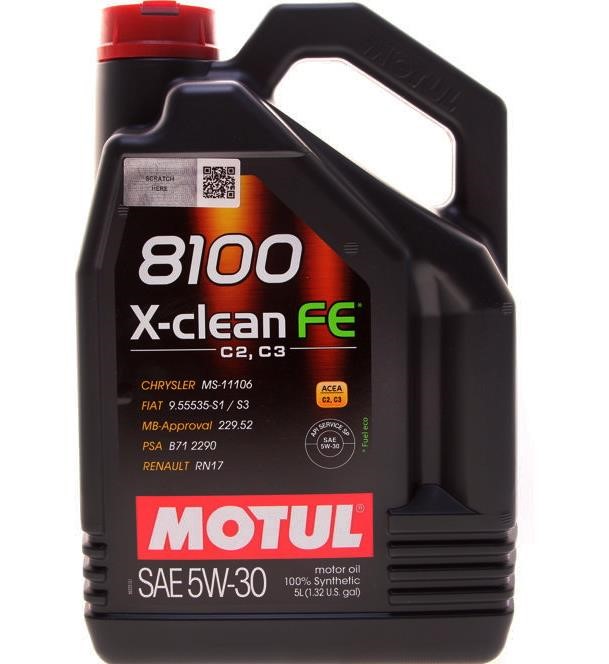 5W308100XCLEANFE5L Motul Engine oil Motul 8100 X-CLEAN FE 5W-30, 5L