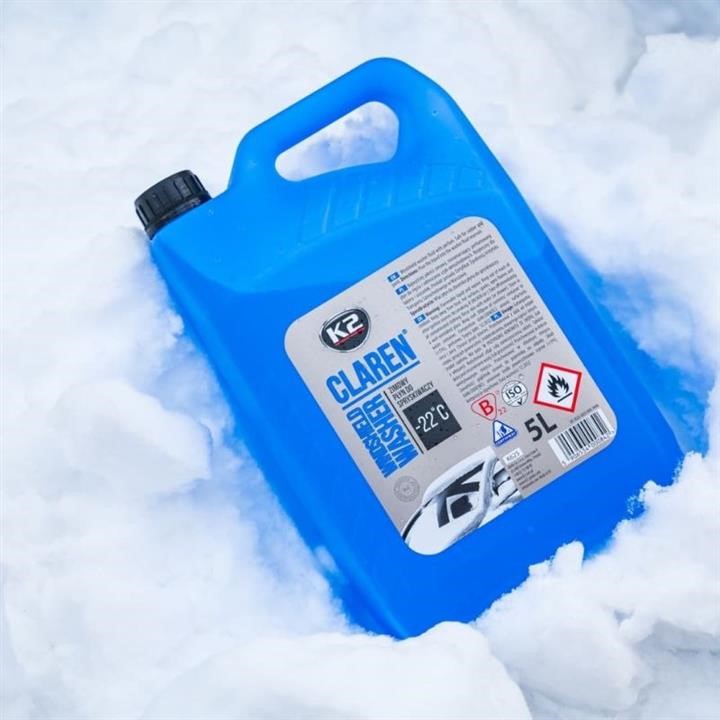 K2 Windshield washer fluid K2 Claren, winter, -20°C, Green apple, 5l – price 21 PLN