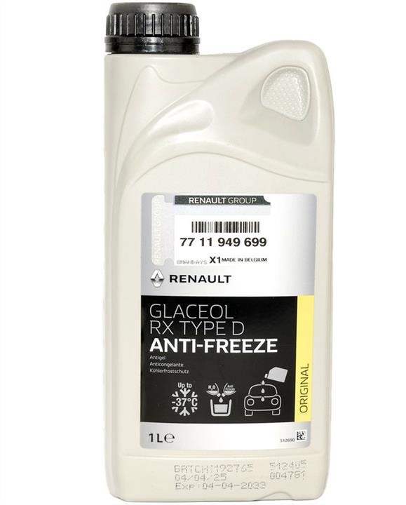 Coolant Ford Fusion: 7711949699 Renault Antifreeze concentrate Glaceol RX Type D -37°C, 1L