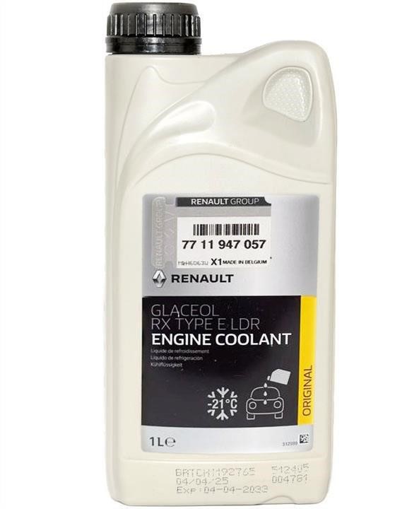 7711947057 Renault Antifreeze Renault Glaceol RX Type E LDR Blue -21°C, 1 L
