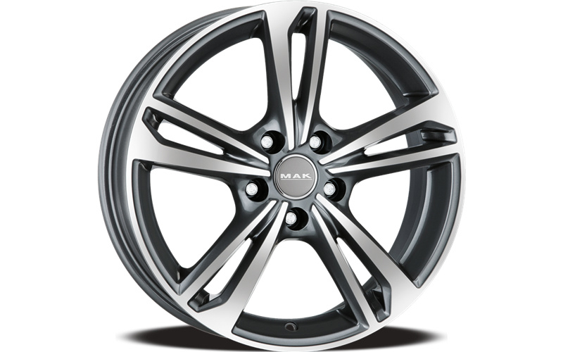 F6560EBQM45VE2X MAK Light Alloy Wheel MAK Wheels EMBLEMA 6,5x16 5x112 ET45 DIA57,1 GUN MET MIRROR FACE