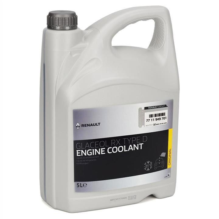 7711949701 Renault Coolant Glaceol RX TYPE D, green, -21°C, 5 L