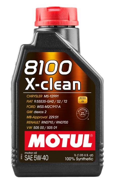 5W408100XCLEAN1L Motul Engine oil Motul 8100 X-CLEAN 5W-40, 1L