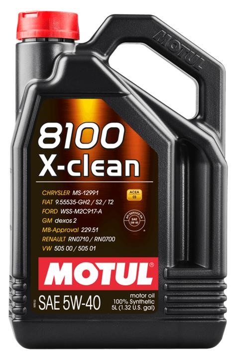 5W408100XCLEAN5L Motul Engine oil Motul 8100 X-CLEAN 5W-40, 5L