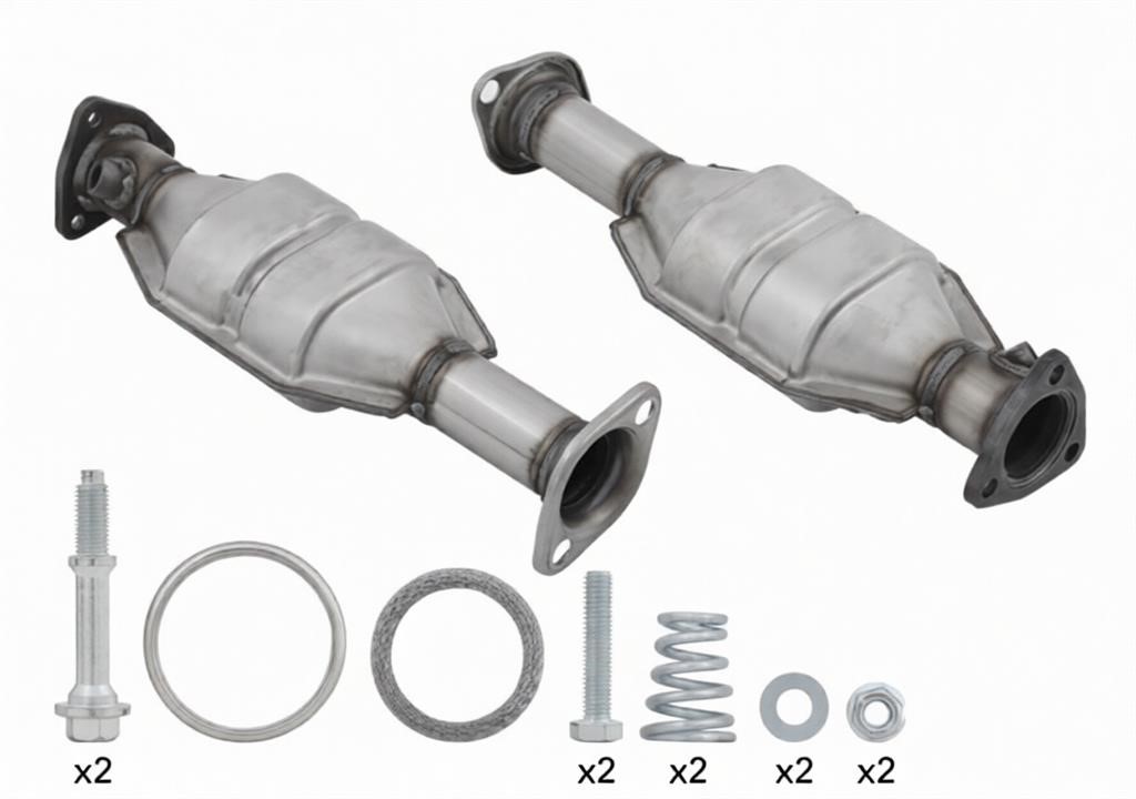 Catalyst exhaust Honda CRV: HA8007T Polcar Catalyst kit