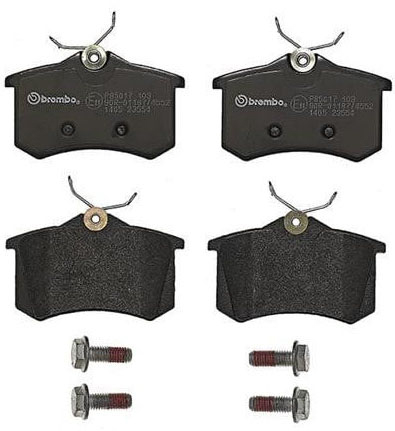 Brake pad kit Renault: P85017 Brembo Brake pad set