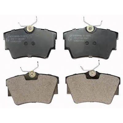 Brake pad Opel: B110870 Denckermann Brake pad set