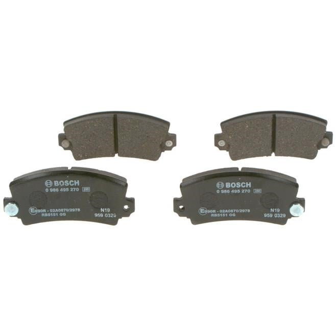 Brake pad kit Renault 12 Variable: 0986495270 Bosch Brake pad set