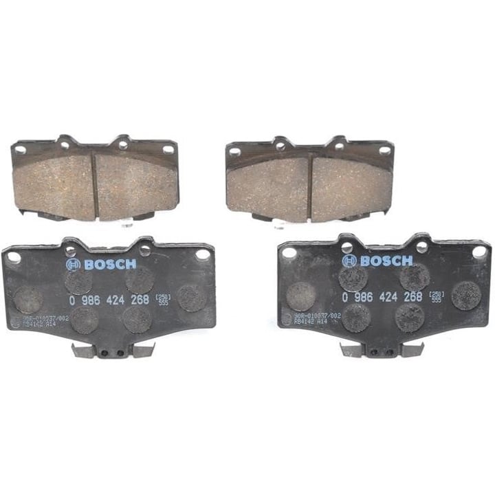 Disc brake pad set Toyota Fortuner: 0986424268 Bosch Brake pad set