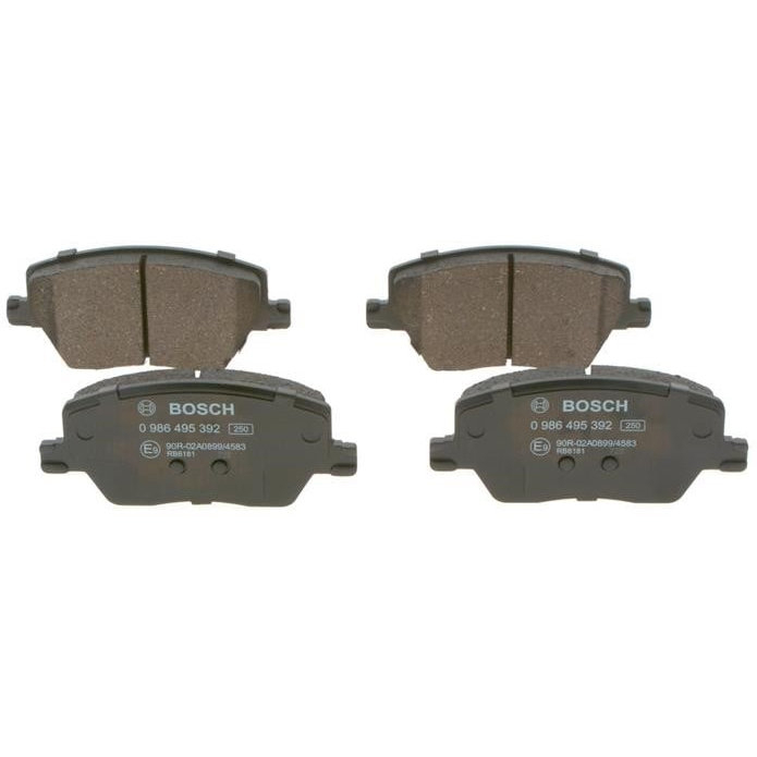 Brake pad kit Fiat Tipo: 0986495392 Bosch Brake pad set