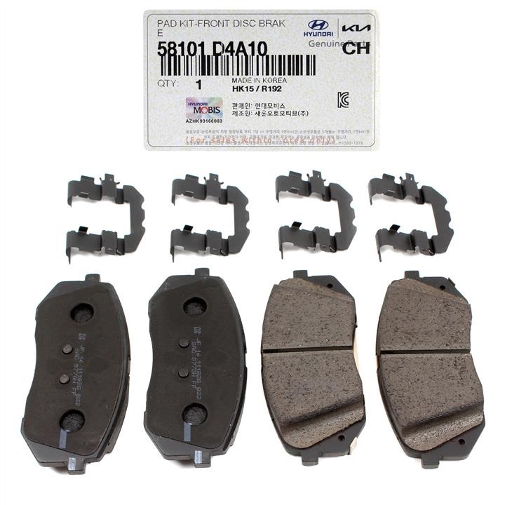 Disc brake pad set KIA Seltos (Kia Seltos): 58101D5A10 Hyundai/Kia Disc brake pad set