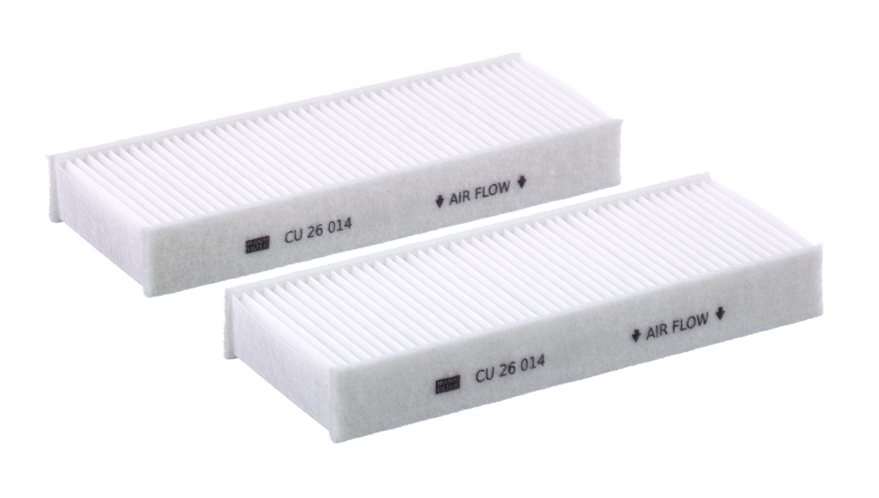 Mann-Filter CU 26 014-2 Cabin filter CU260142 CU260142 Mann-Filter Cabin filter